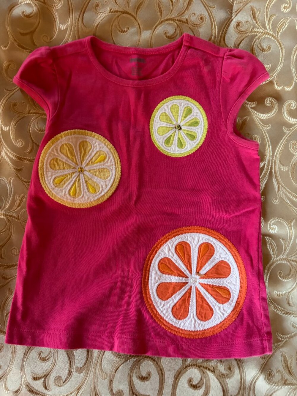 Gymboree, size 5, tan shorts and pink shirt and tank top - Picture 3 of 6